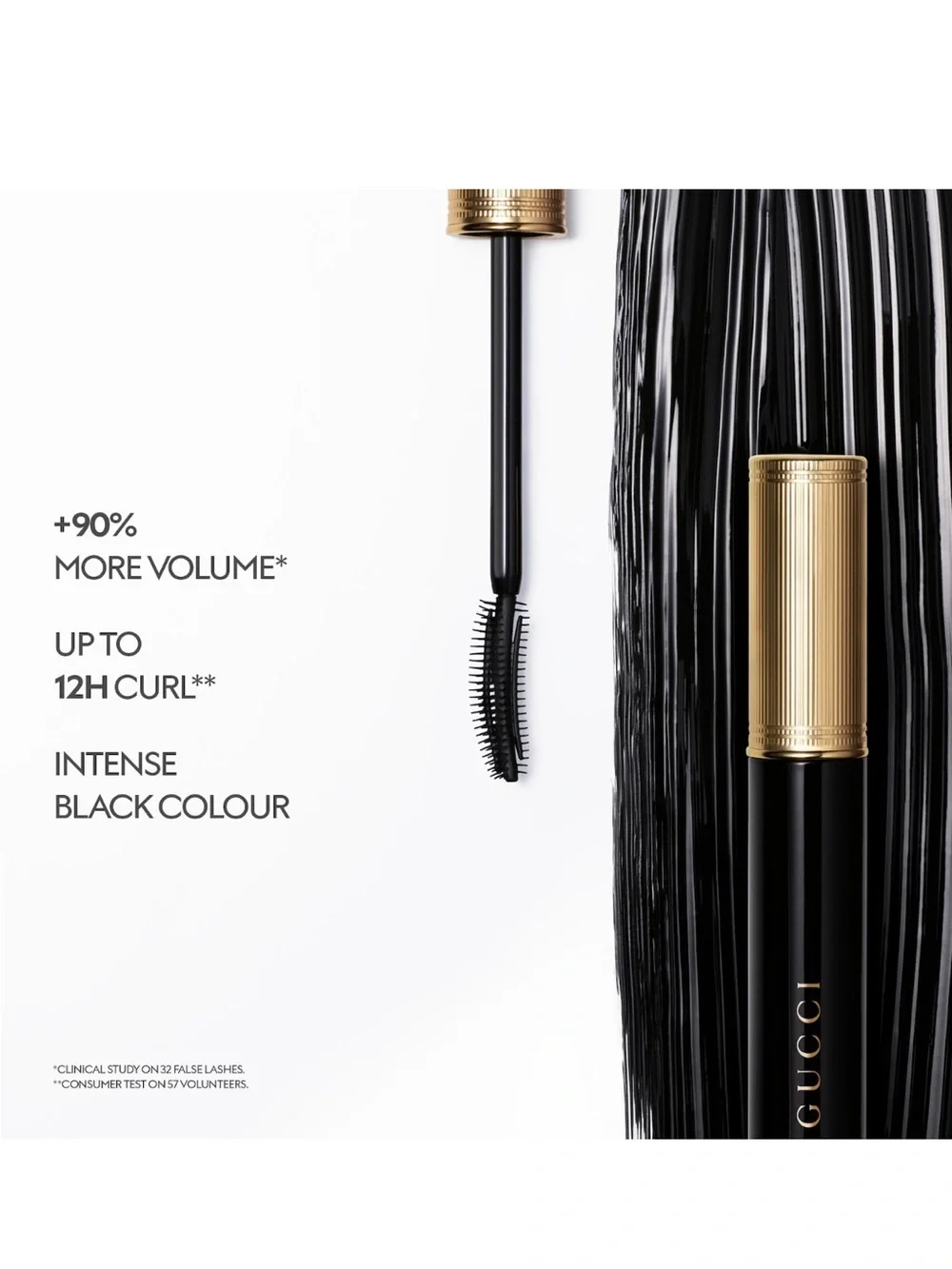 GUCCI Le Magnétisme Volumizing Mascara Color: 01 - Eve Black - intense black